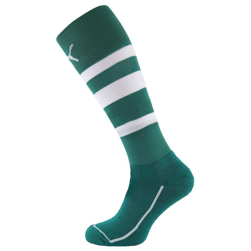 Puma V3.08 Striped Green White Mens Football Socks