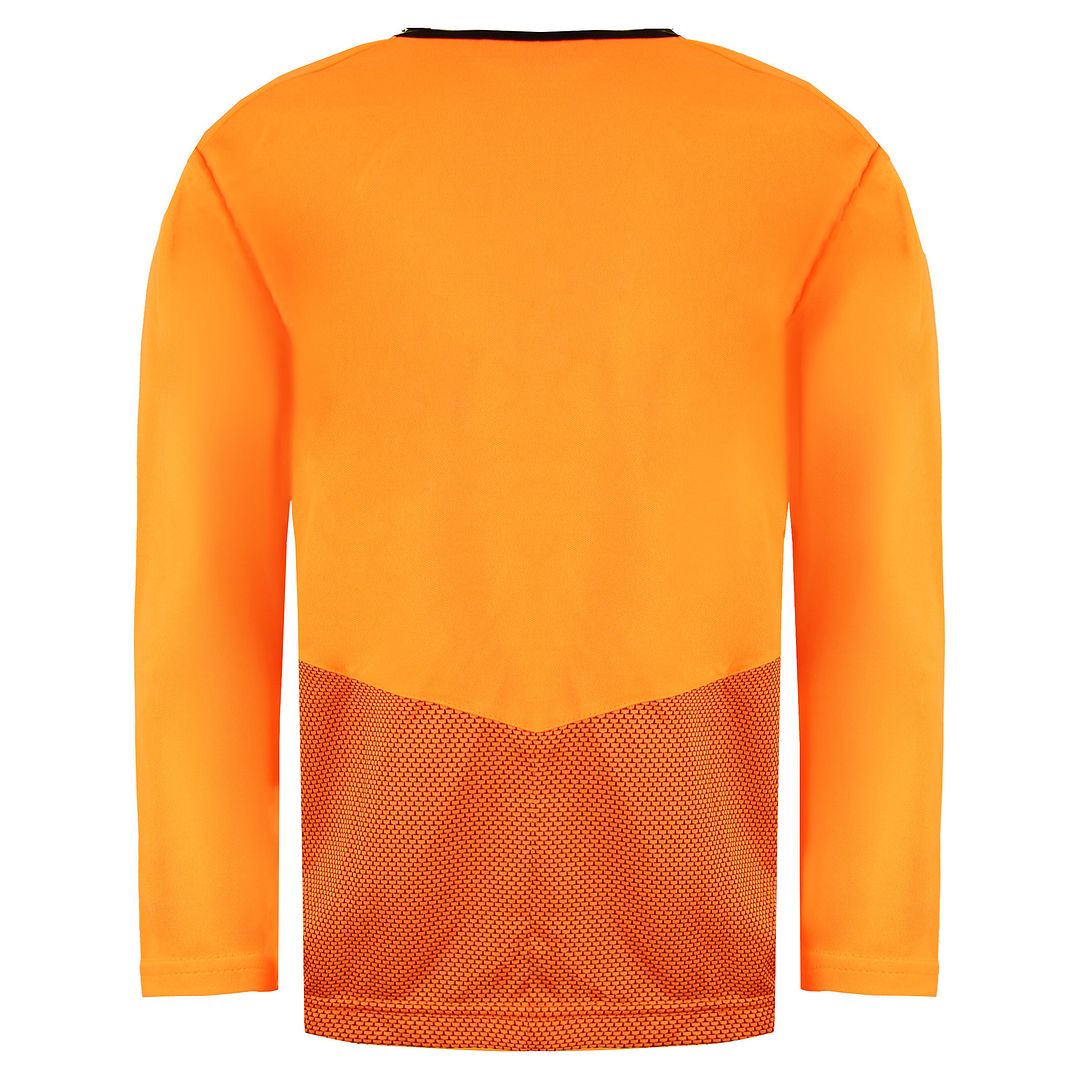 Puma V5.08 Long Sleeve Crew Neck Fluo Orange Mens Football Shirt 700472 08