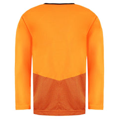 Puma V5.08 Long Sleeve Crew Neck Fluo Orange Mens Football Shirt 700472 08