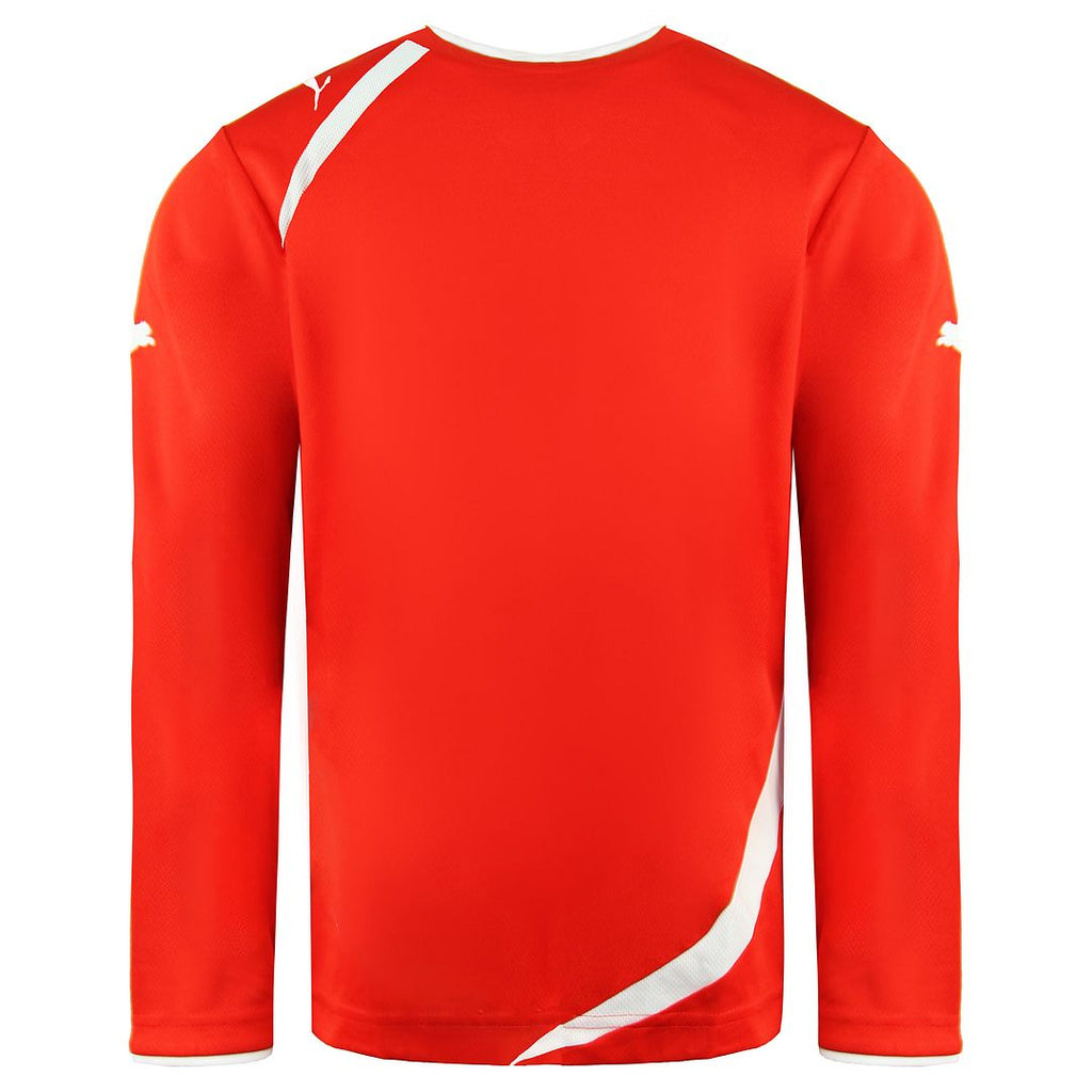 Puma United Crew Neck Red White Juniors Football Shirt