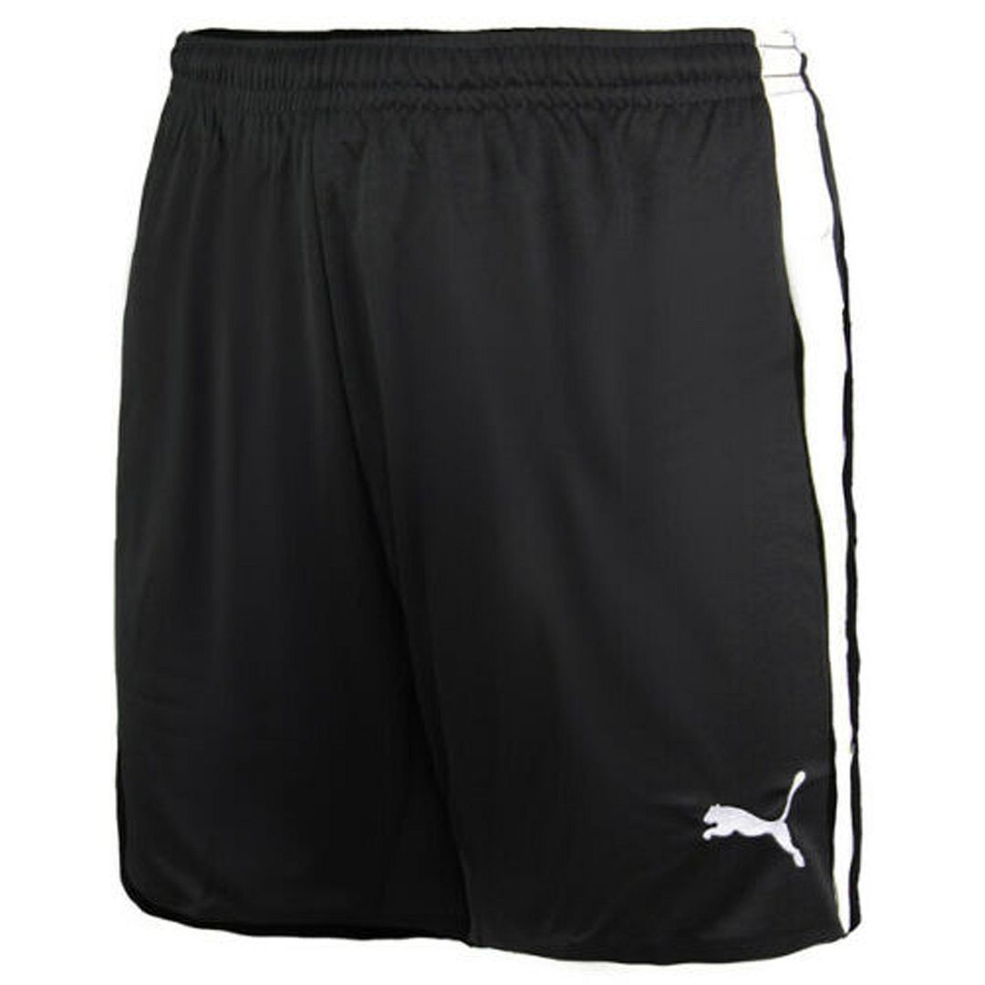 Puma PAOK FC Stretch Waist Bottoms Black White Mens Shorts 737224 01