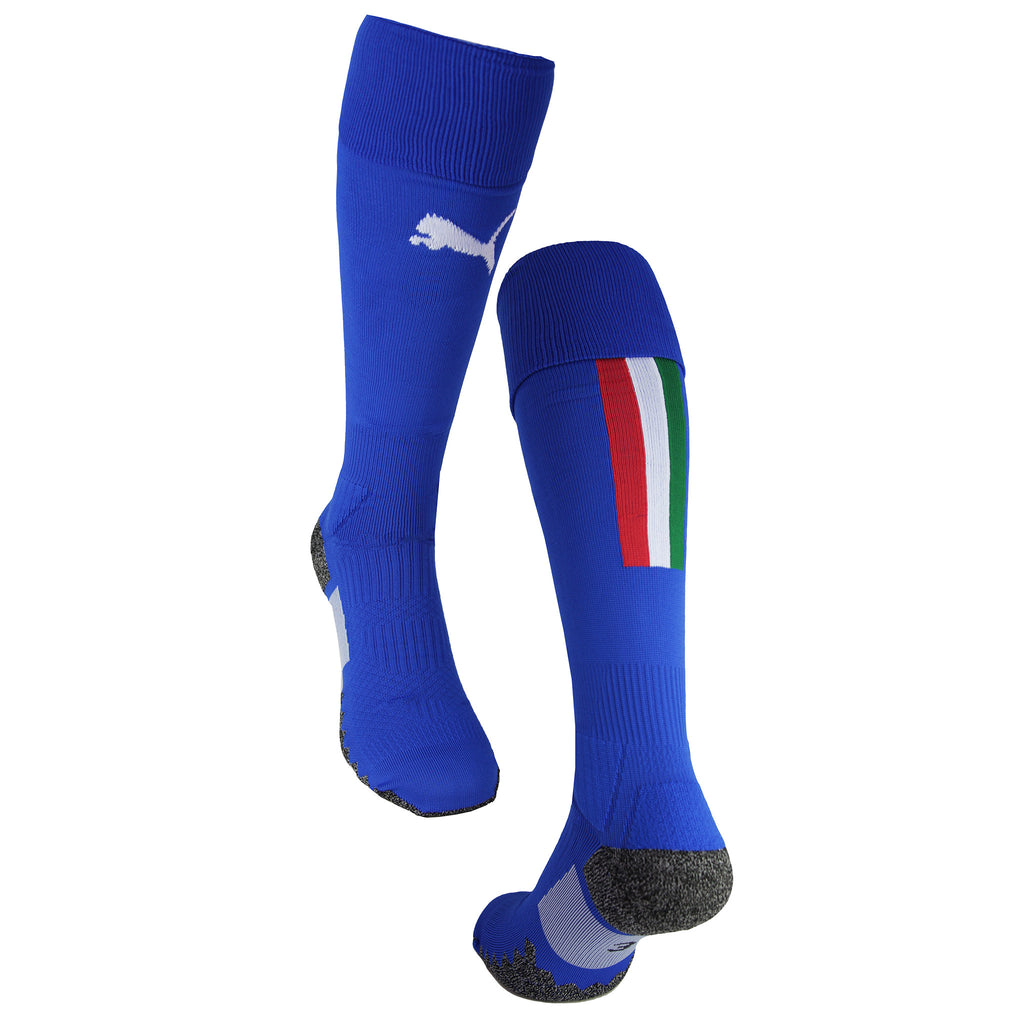 Puma FIGC Italia Separate Mens Blue Football Socks