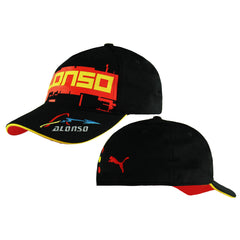 Puma Fernando Alonso Ferrari Adjustable Red Black Snapback Unisex Cap 760950 01