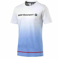 Puma BMW Motorsport Short Sleeve Crew Neck White Blue Mens T-Shirt 761863 02