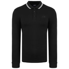 Armani Jeans Mens Black Polo Shirt