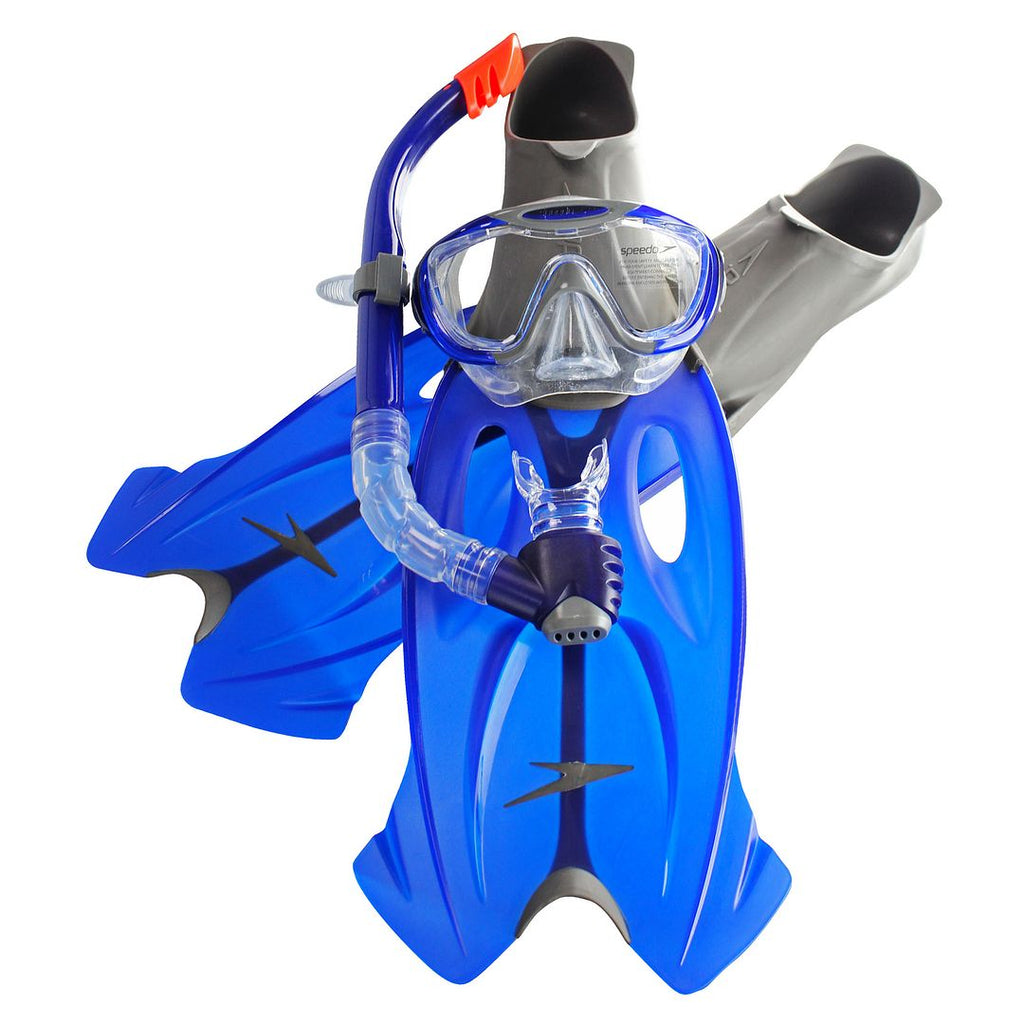 Speedo Glide Mask Fin Mens Snorkel Set