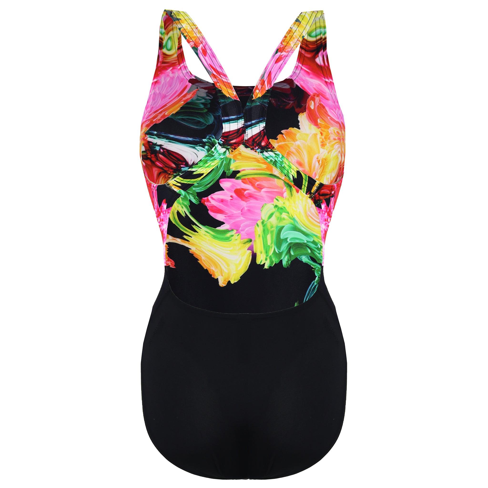 Speedo ColourBlend Flower Placement Digital Powerback Women Swimsuit