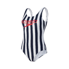 Speedo Ice Cream U-Back Navy/White Womens Swimsuit