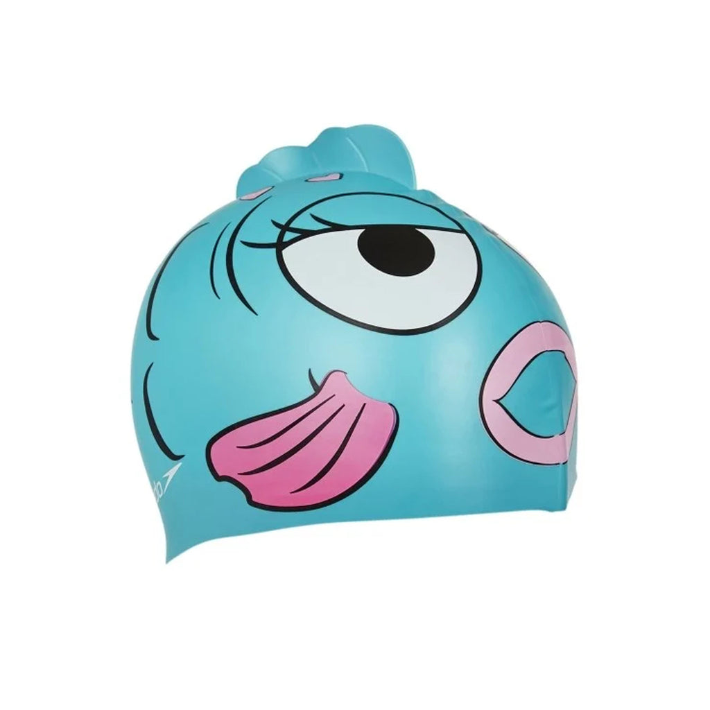 Speedo Sea Squad Character Blue Junior Printed Silicone Swim Cap