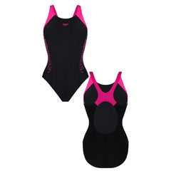 Speedo Boom Splice Kids Black Swimsuit