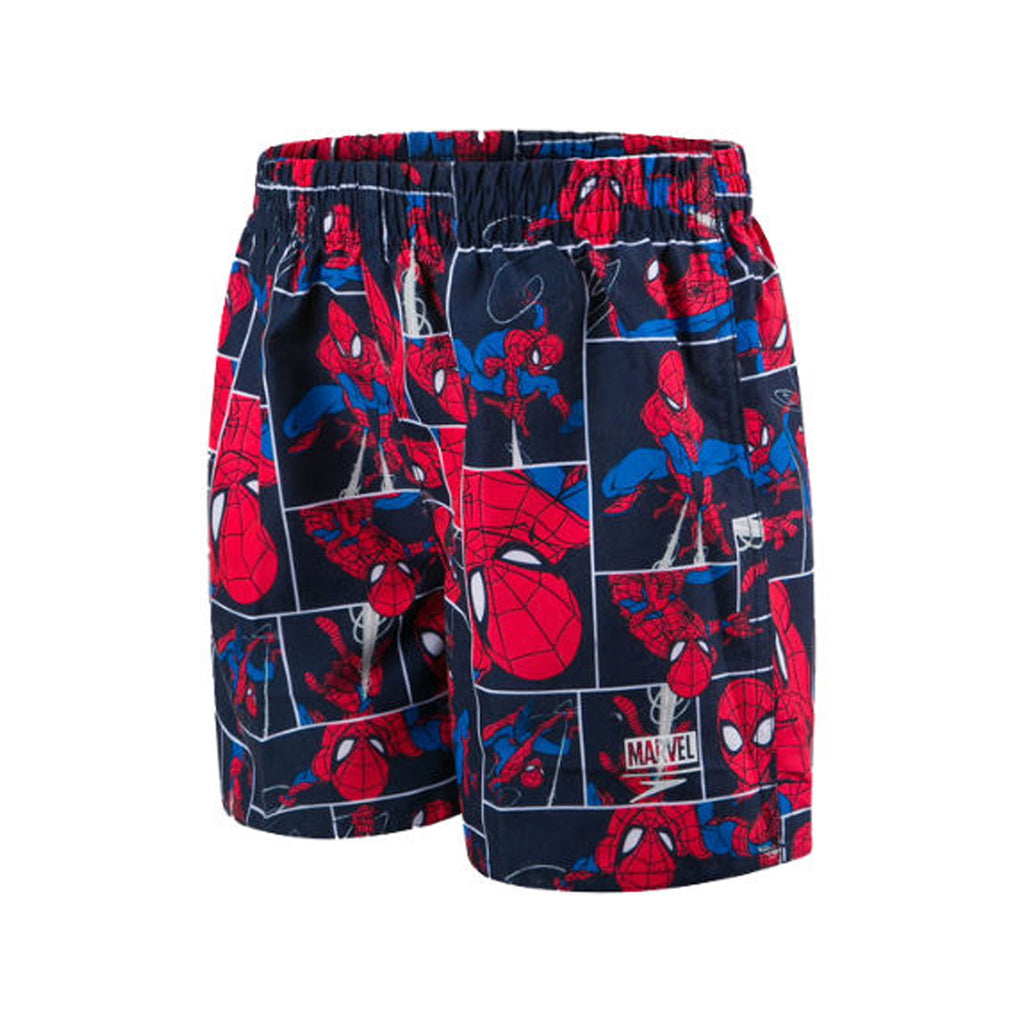 Speedo All Over Print Marvel SpiderMan Boys Swim Shorts