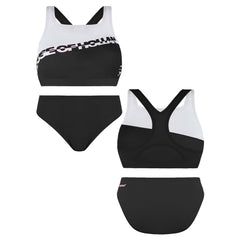 Speedo Printed House Of Holland Black/White Womens Two Piece Swimsuit