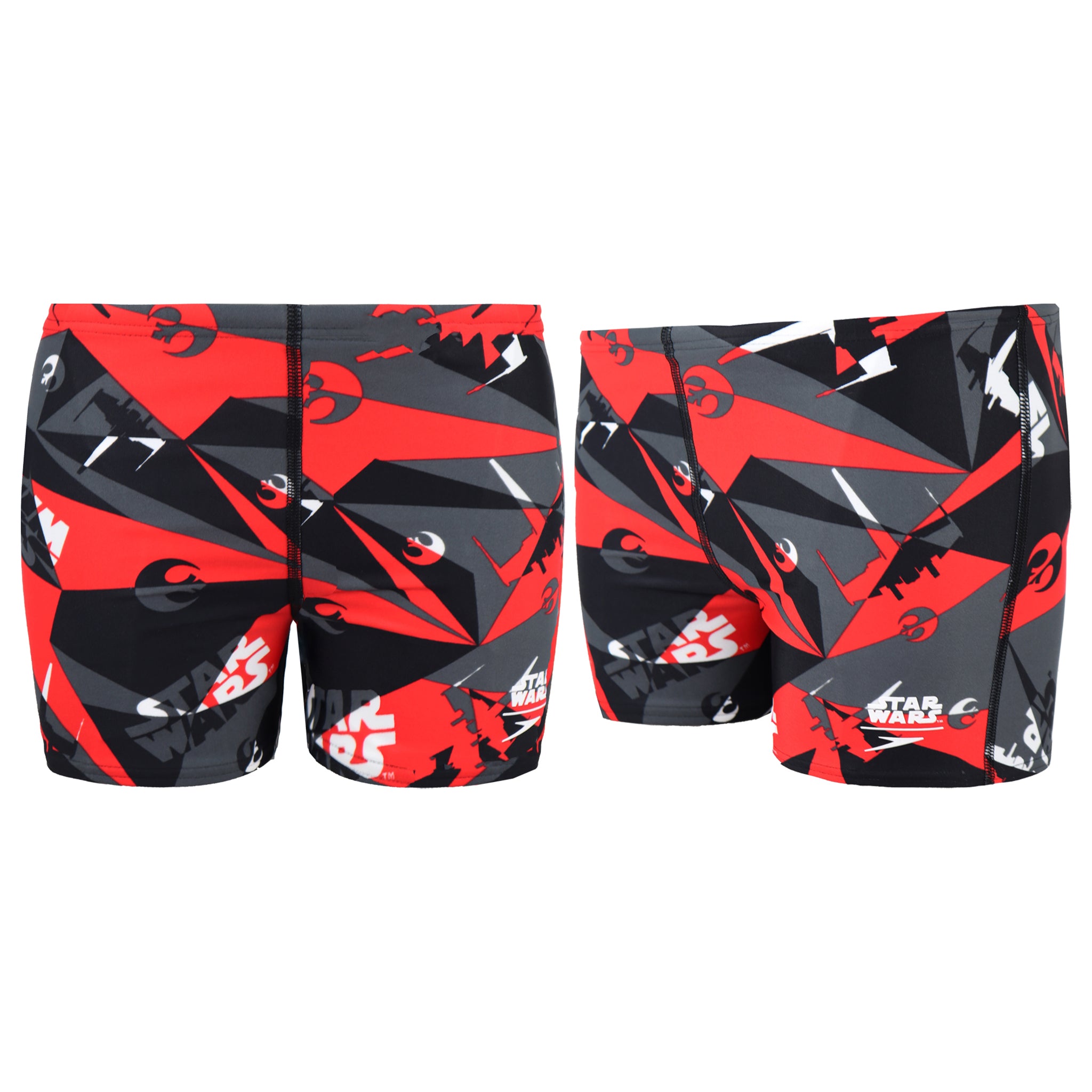 Speedo All Over Print Star Wars Black Red Junior Jammer Swim Shorts 8 33162C628