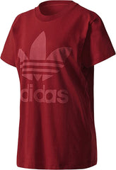 Adidas Trefoil Womens Burgundy T-Shirt