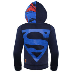 Puma Long Sleeve Zip Up Superman Navy Blue Kids Track Jacket 836753 06