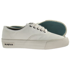 SeaVees Legend Standard Lace-Up White Canvas Womens Plimsolls