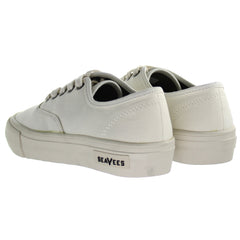 SeaVees Legend Standard Lace-Up White Canvas Womens Plimsolls