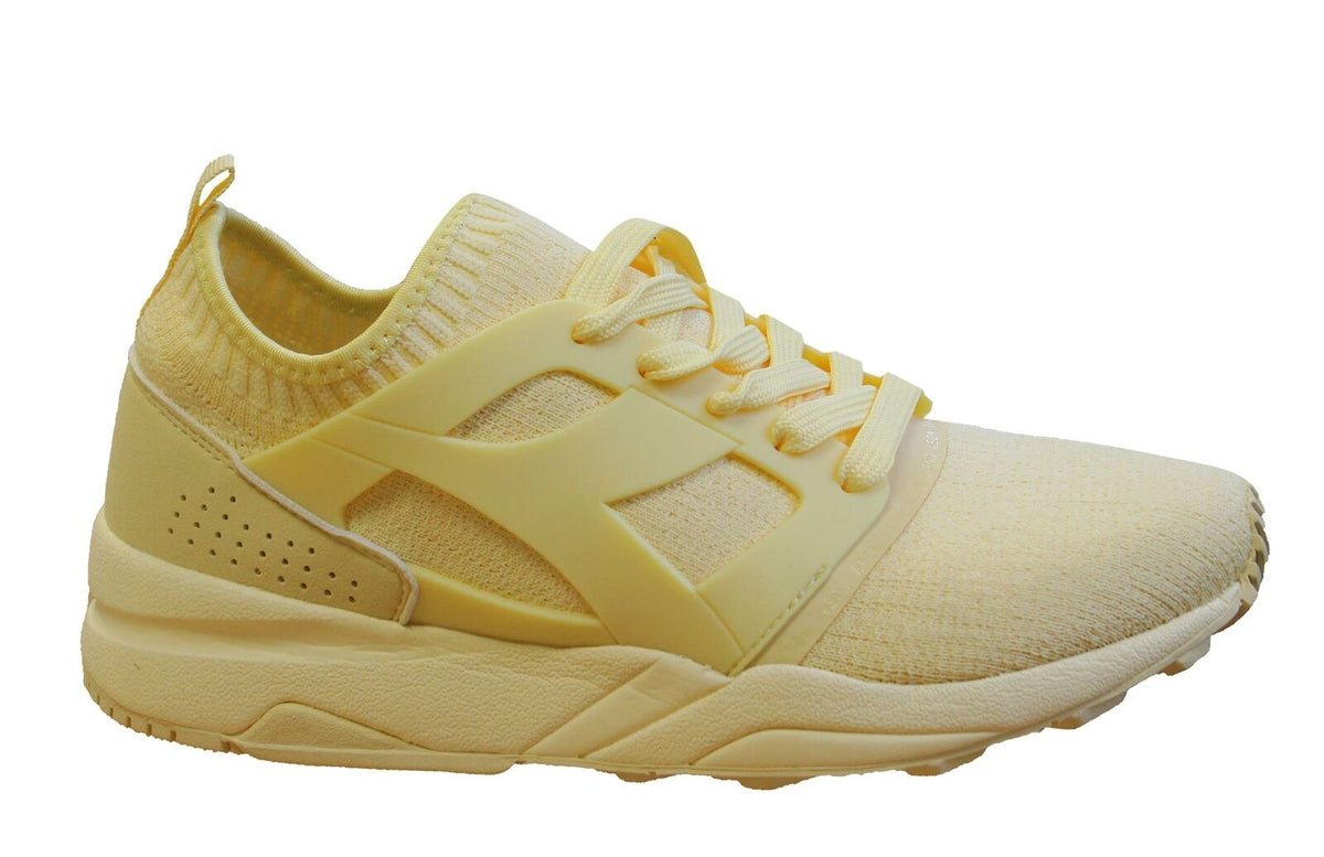 Diadora Evo Mens Yellow Trainers