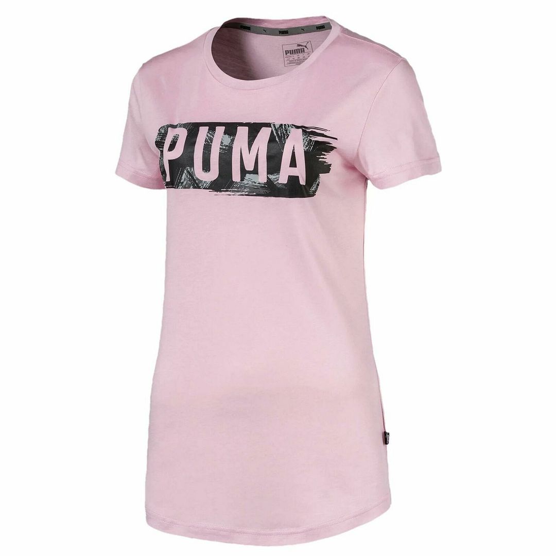 Puma Fusion Short Sleeve Crew Neck Pink Womens T-Shirt 852066 46