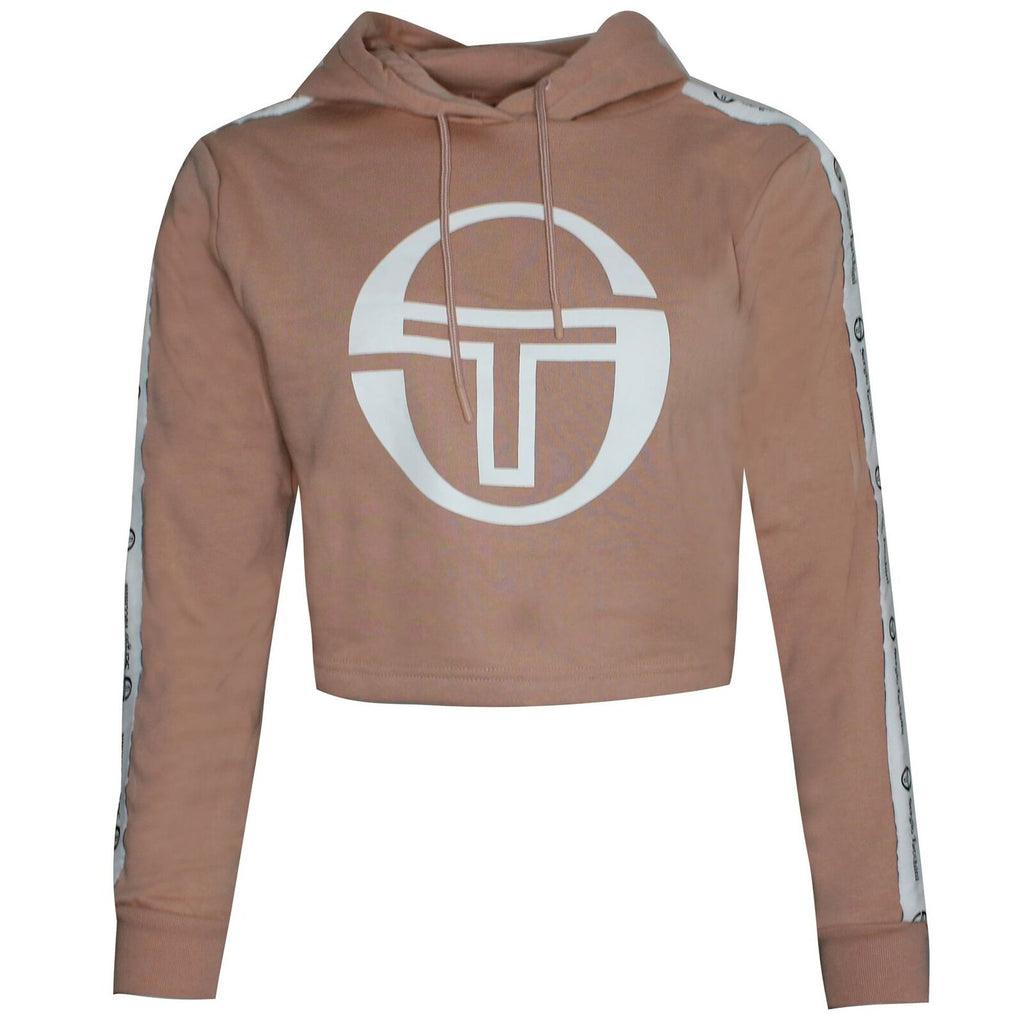 Sergio Tacchini Goran Hoodie Womens Pink Cropped Jumper