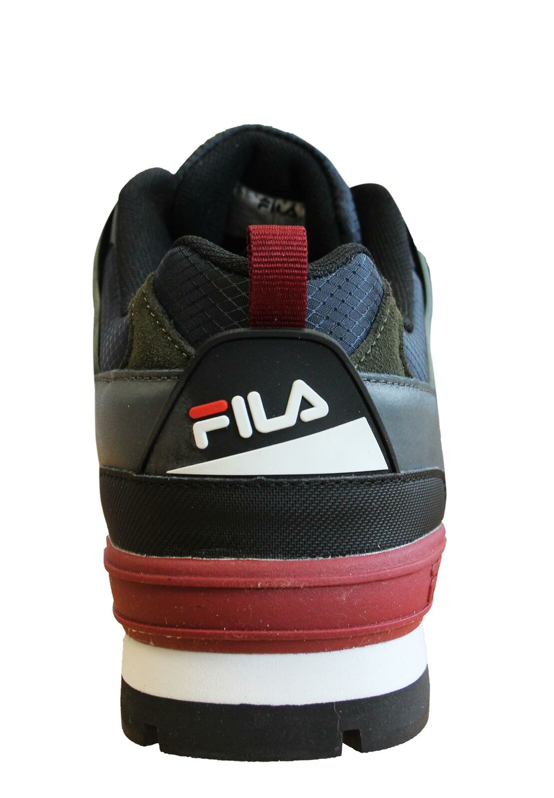 Fila Trailstep Low Mens Trainers Navy Green Lace Up Casaul Shoes 1010706 21N