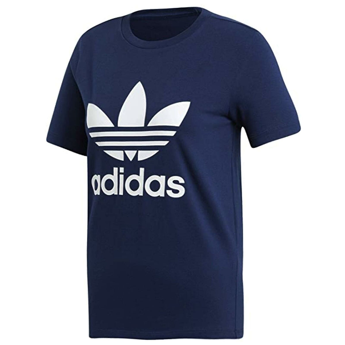 Adidas Trefoil Womens Navy Blue T-Shirt