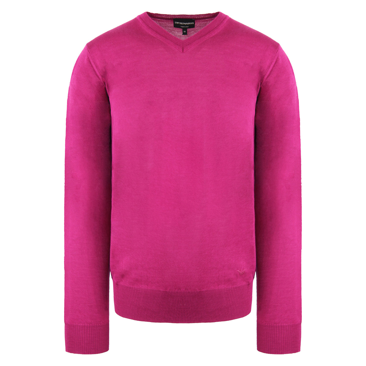 Emporio Armani Plain Mens Plum Sweater