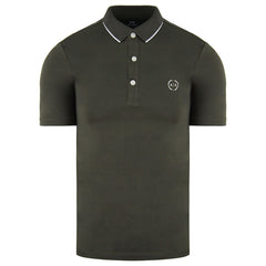 Armani Exchange Mens Khaki Polo Shirt