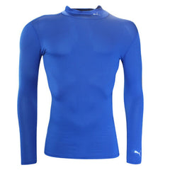 Puma UV Protection UPF50+ Long Sleeve Mens Base Layer Compression Top Blue A19C