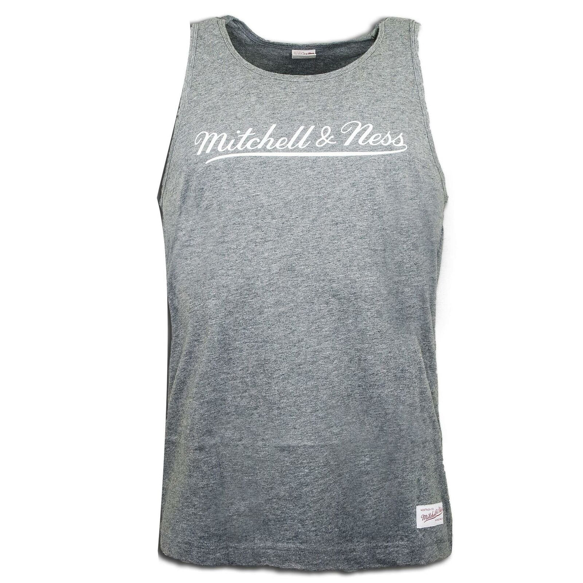 Mitchell & Ness Script Logo Mens Grey Vest