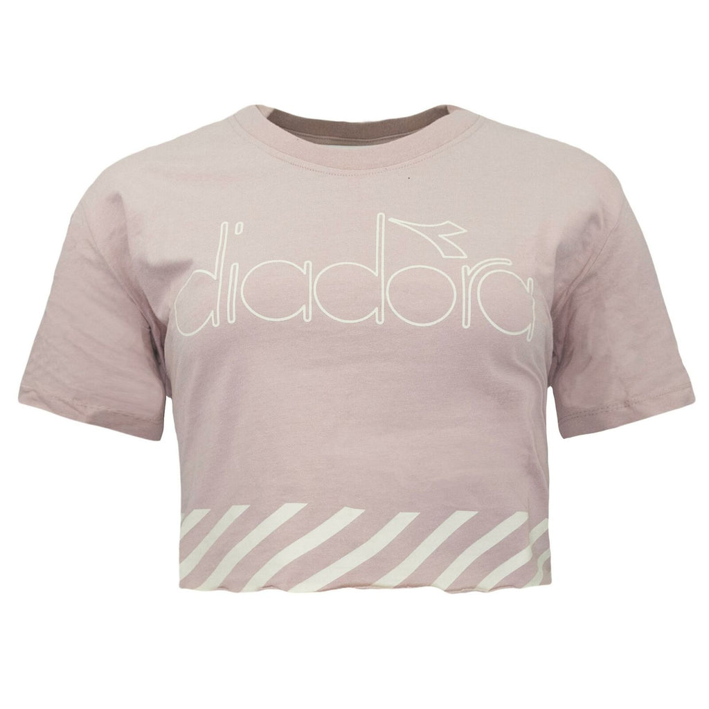 Diadora Crop Womens Pink Smoke T-Shirt