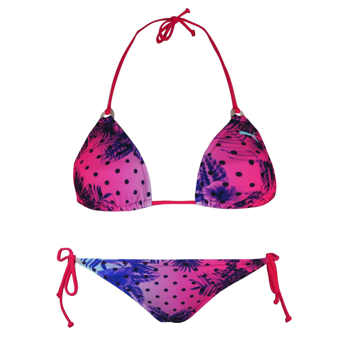 Puma Womens FUN Flowers Triangle Bikini