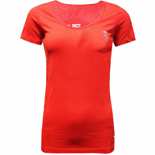 Puma Scuderia Ferrari Womens Red T-Shirt