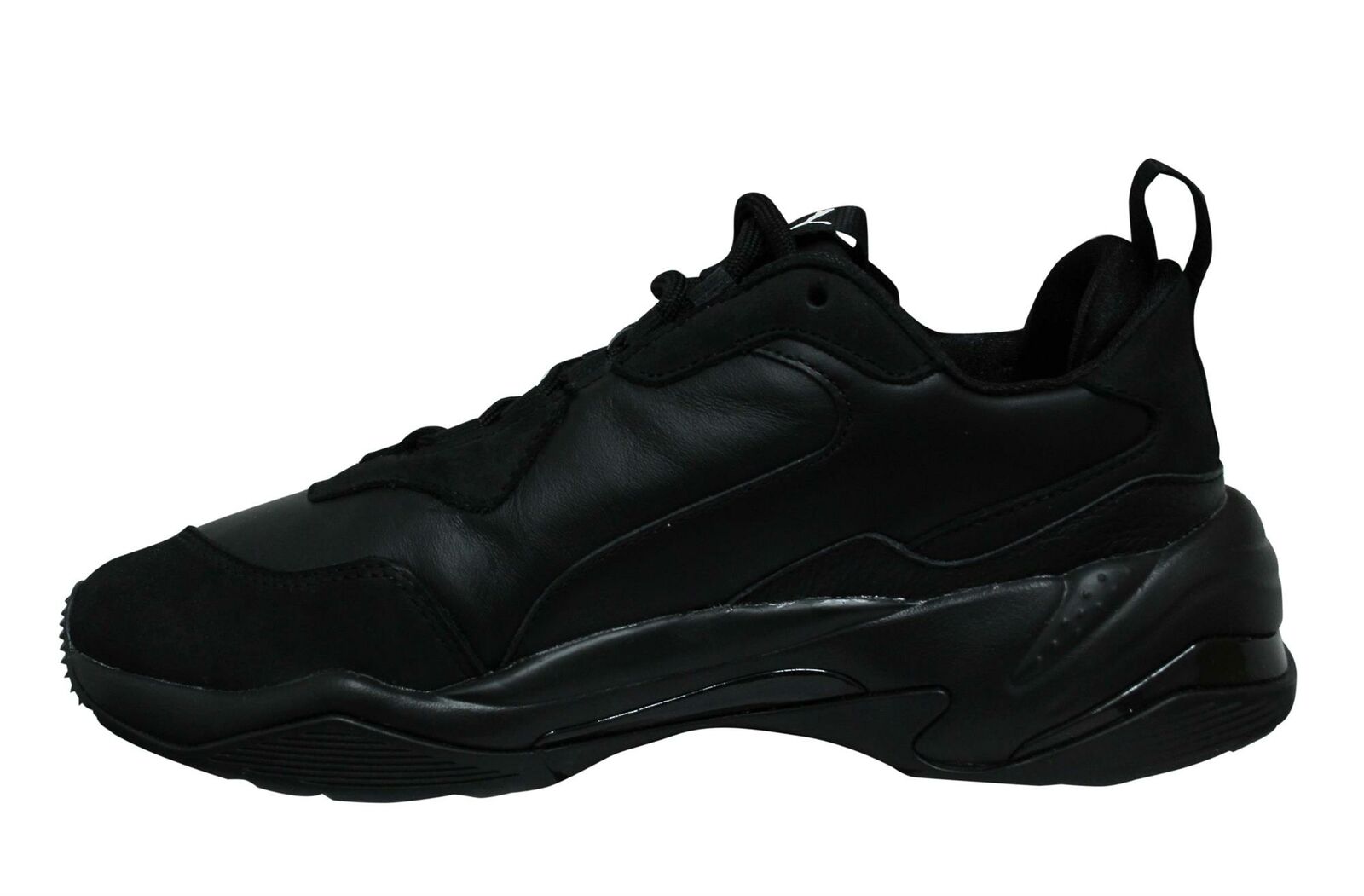 Puma Thunder Leather Mens Black Trainers