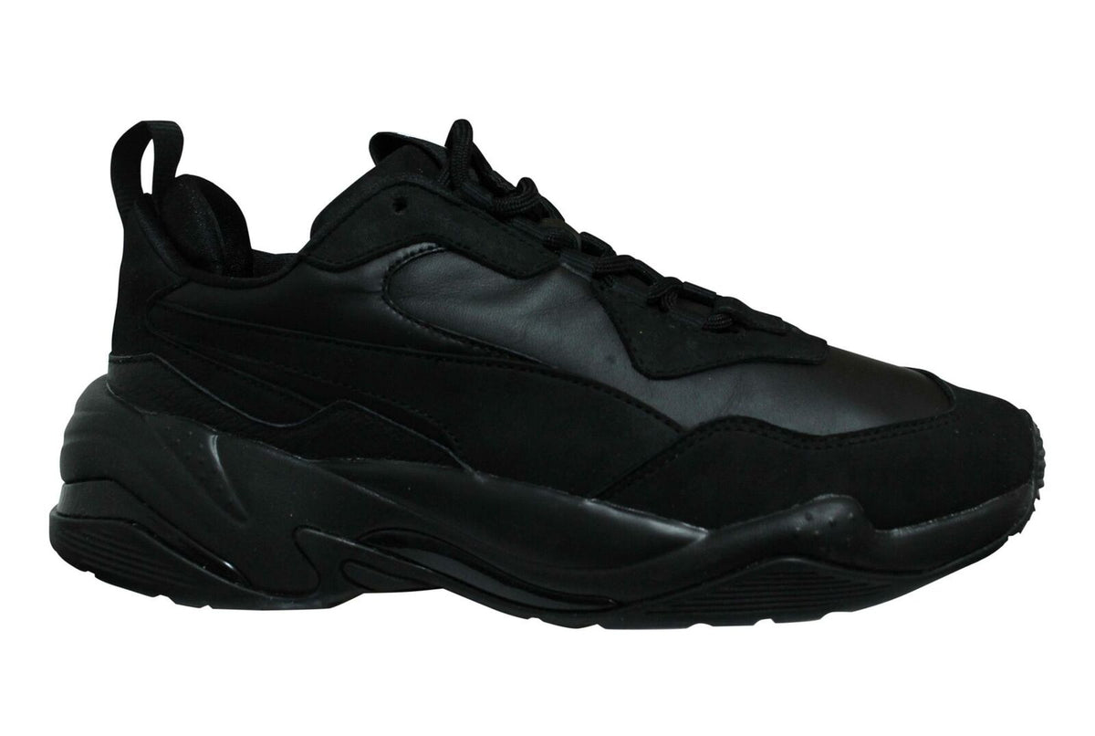 Puma Thunder Leather Mens Black Trainers