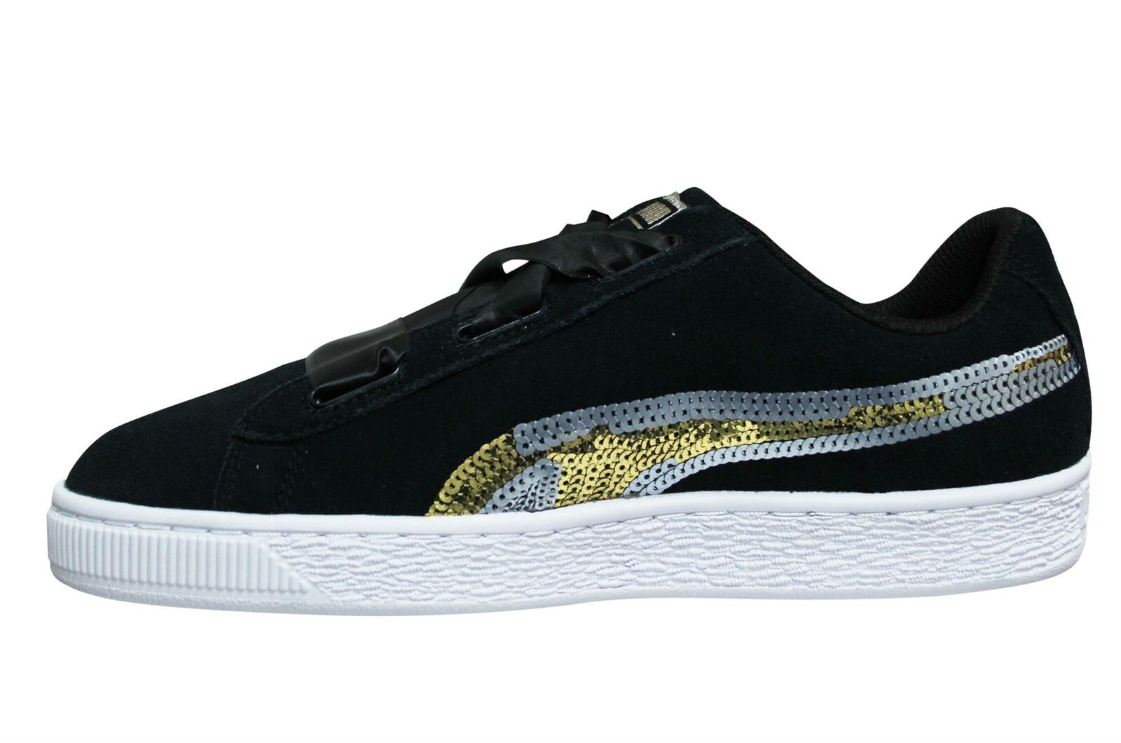 Puma Suede Heart Trailblazer SQN Junior  Black Trainers