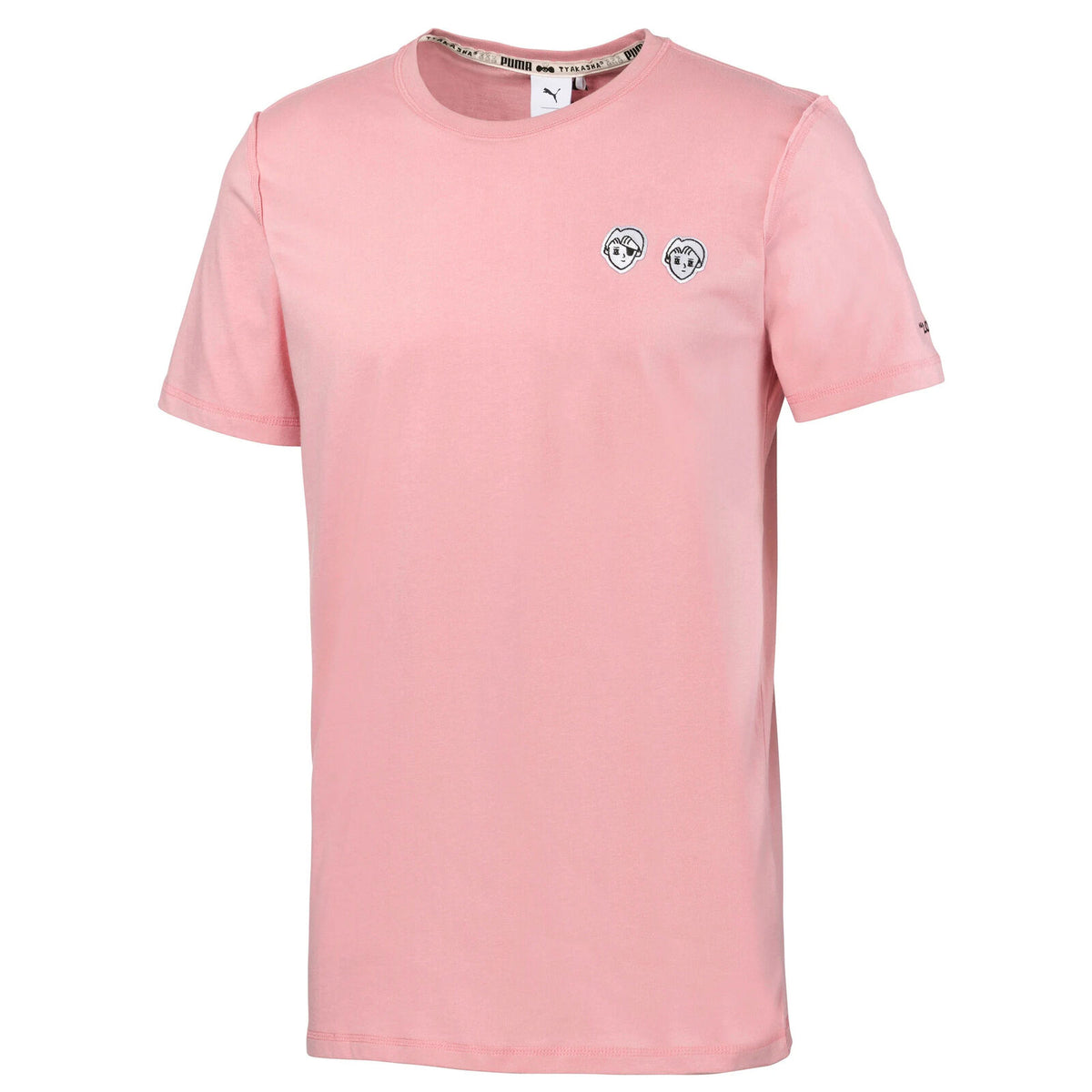 Puma x Tyakasha Mens Embroidered Pink T-Shirt