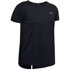 Under Armour Whisperlight Short Sleeve Black T-Shirt - Womens