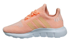 Adidas Originals Swift Run Clear Orange Low Lace Up Trainers - Kids