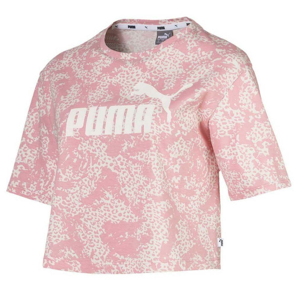 Puma Elevated Essentials Womens Pink Crop Top