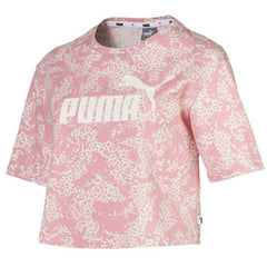 Puma Elevated Essentials Womens Pink Crop Top