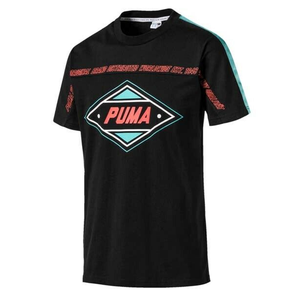 Puma Mens luXTG Casual Black T-Shirt