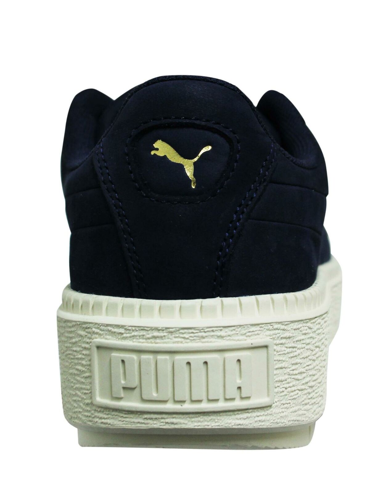 Puma Basket Womens Navy Platform Trainers