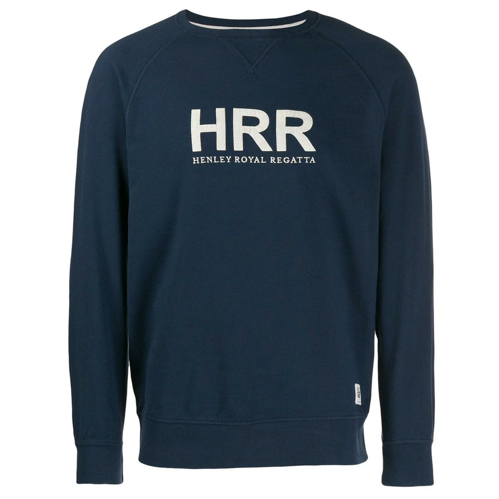 Hackett HRR Embroidered Mens Navy Sweater