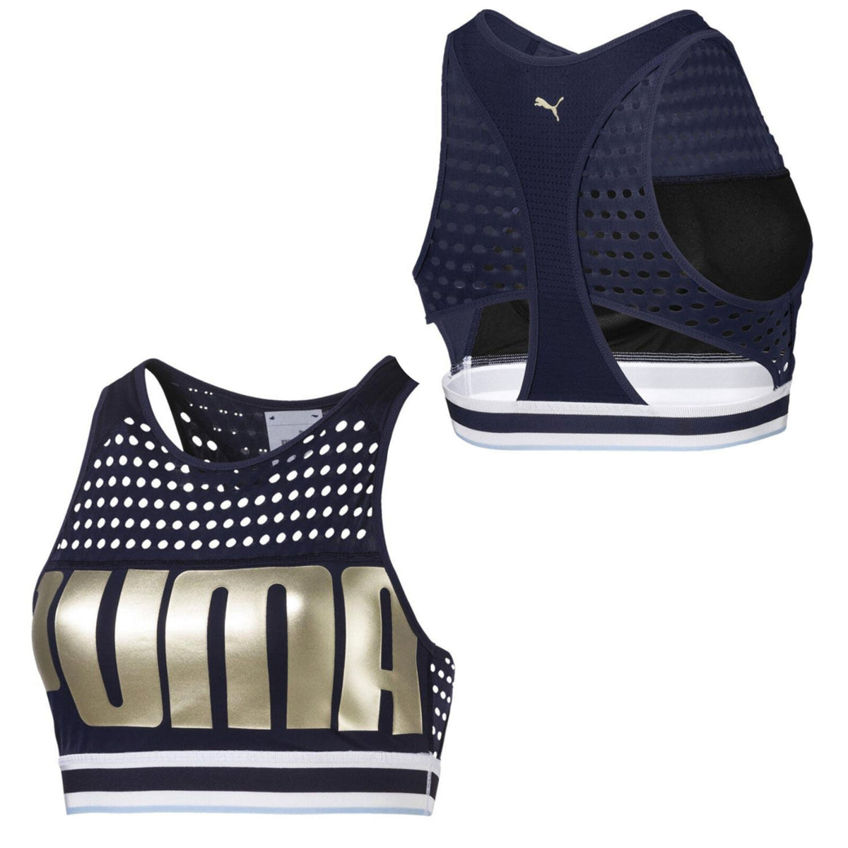 Puma Sports Training Womens Navy Bra