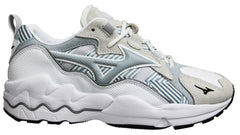 Mizuno Sport Style Wave Rider 1 White/Light Blue Trainers - Mens