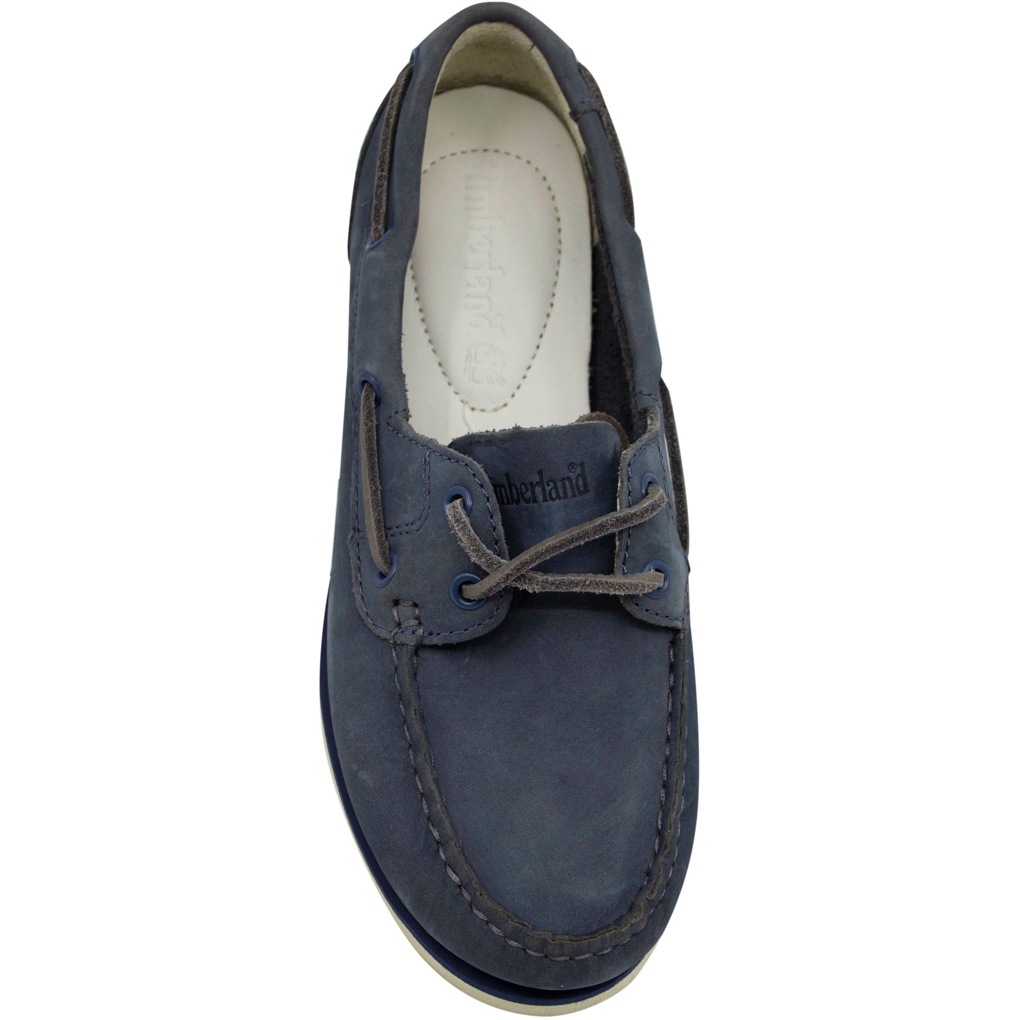 Timberland Classic Boat Unlined Navy Leather Lace Up Womens Boat Shoes A14DP