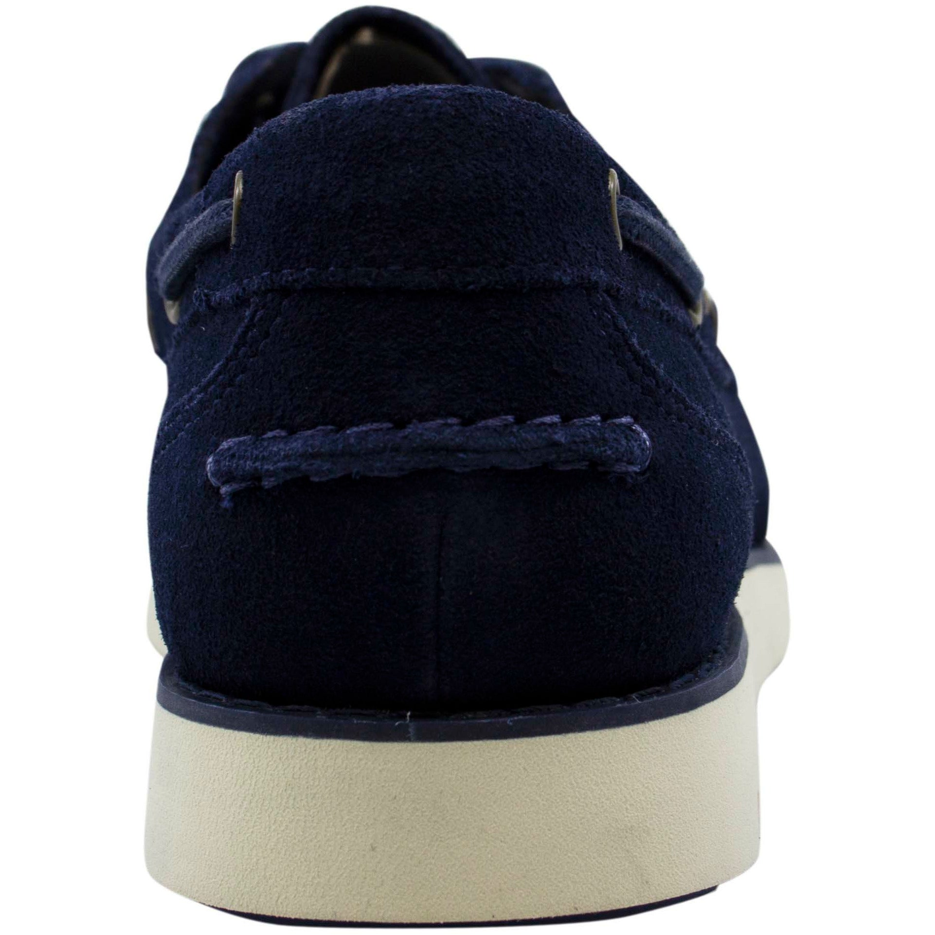 Timberland Lakeville 2 Eye Navy Leather Lace Up Womens Boat Shoes A1GCS