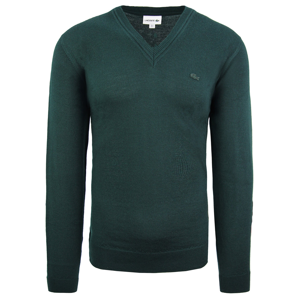 Lacoste Wool Mens Green Sweater