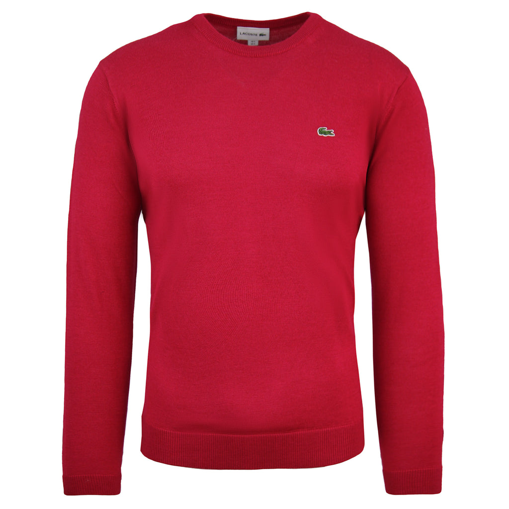 Lacoste Logo Mens Pink Sweater